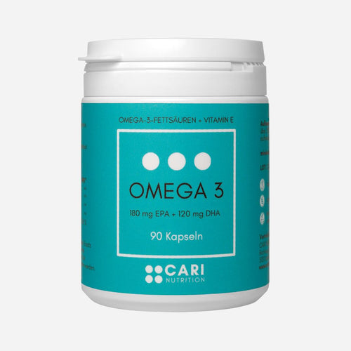 OMEGA 3 (180 mg EPA + 120 mg DHA) + VITAMIN E CARI Nutrition 