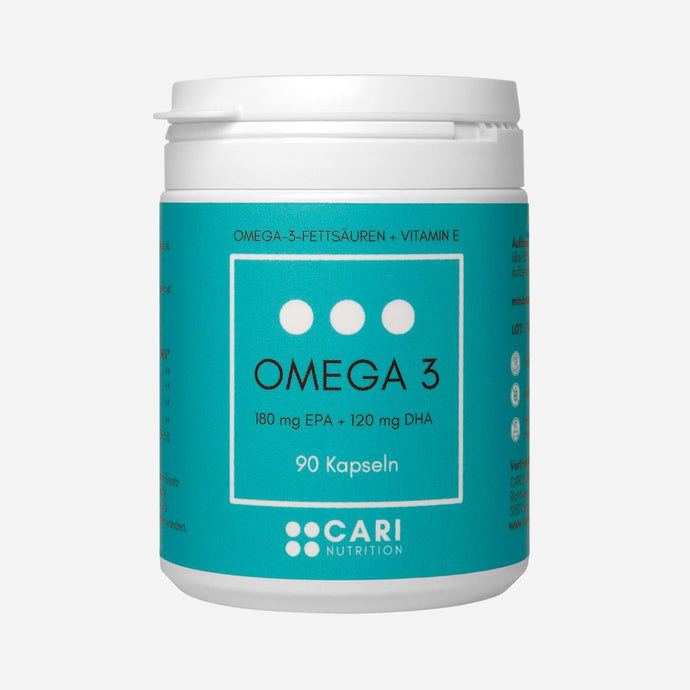 OMEGA 3 (180 mg EPA + 120 mg DHA) + VITAMIN E CARI Nutrition 