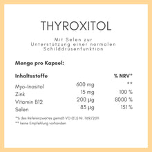 Lade das Bild in den Galerie-Viewer, THYROXITOL - für die Schilddrüsenfunktion CARI Nutrition 
